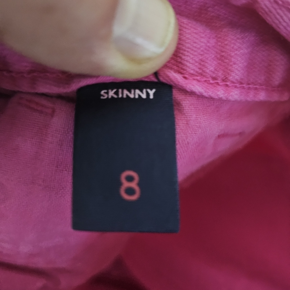 Tommy Hilfiger Skinny Jeans Pink Size 8 - Picture 3 of 9